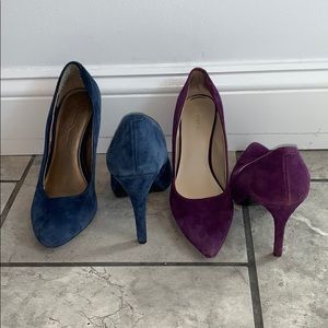 Suede heels